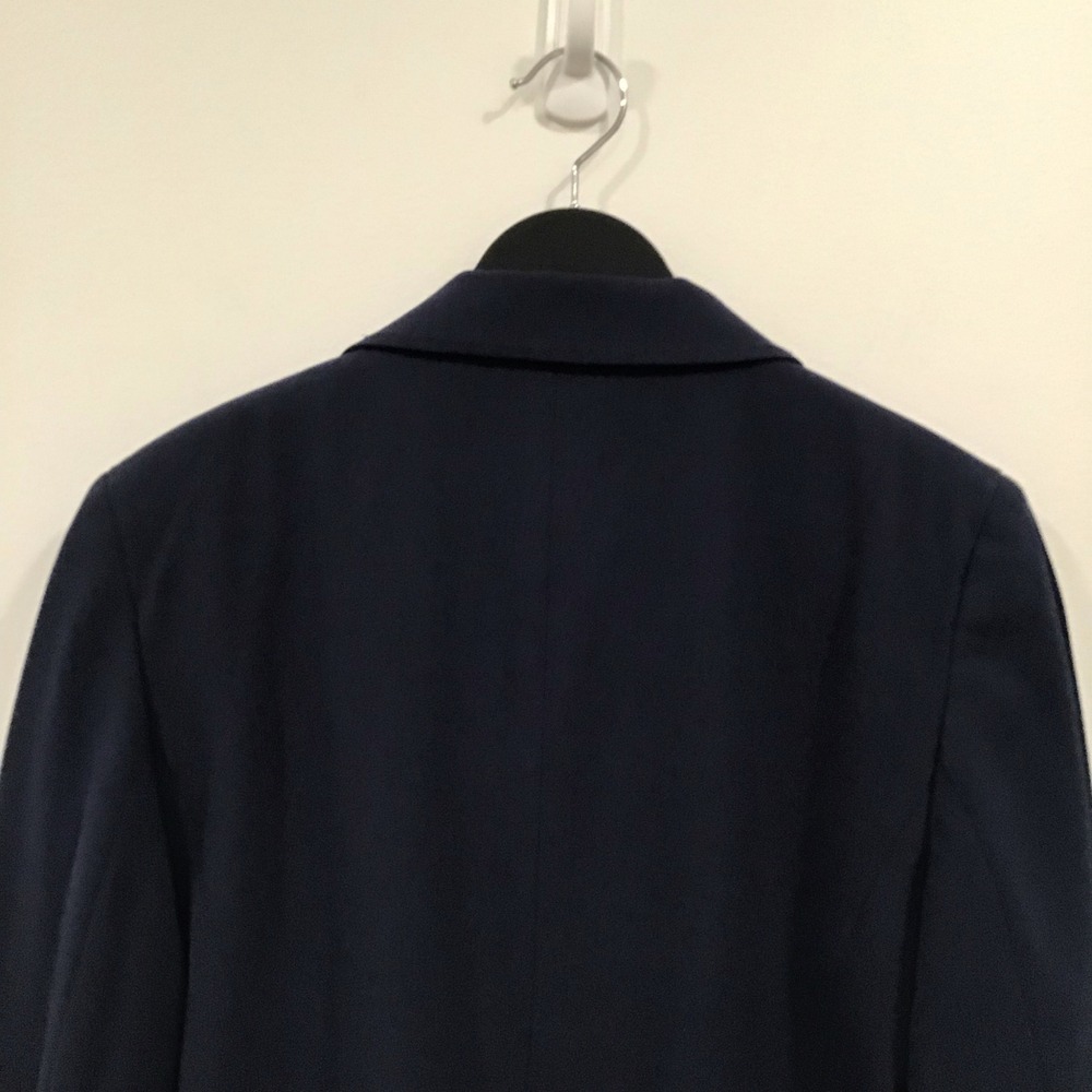 Tahari Blazer Womens Size M Navy Blue Tailored 3-Button Professional Jacket - Picture 10 of 14